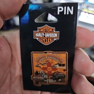 Harley-Davidson High Plains Clovis Pin - Orange and Black